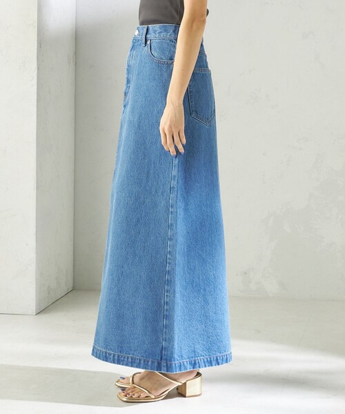 SHIPS（シップス）の「NINE CASE:〈洗濯機可能〉デニム スカート（デニムスカート・レディース・ブルー/ホワイト・MEDIUM/SMALL）」の18枚目の写真