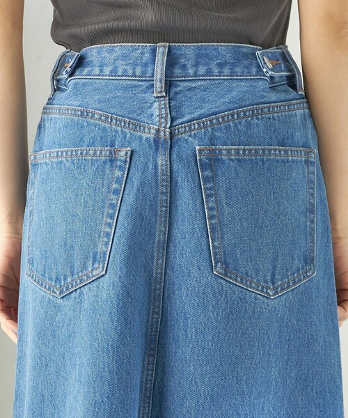 SHIPS（シップス）の「NINE CASE:〈洗濯機可能〉デニム スカート（デニムスカート・レディース・ブルー/ホワイト・MEDIUM/SMALL）」の20枚目の写真