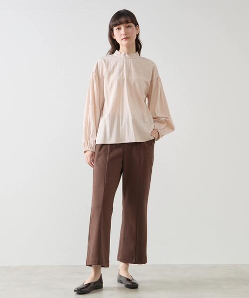 LOGEMENT DE CLAIRE(ロジュモンドクレール)の「【LOURMARIN】裏起毛ストレートパンツ(その他パンツ・レディース・チャコールグレー/ブラウン・3/2)」の3枚目の写真