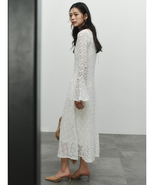 anuans（アニュアンス）の「シュリンクレースパネルワンピース（ワンピース・レディース・ミント/ホワイト/ブラック・MEDIUM/SMALL）」の22枚目の写真