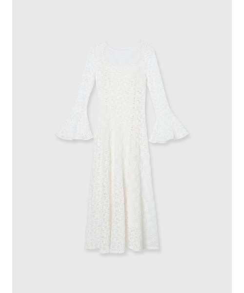 anuans（アニュアンス）の「シュリンクレースパネルワンピース（ワンピース・レディース・ミント/ホワイト/ブラック・MEDIUM/SMALL）」の11枚目の写真