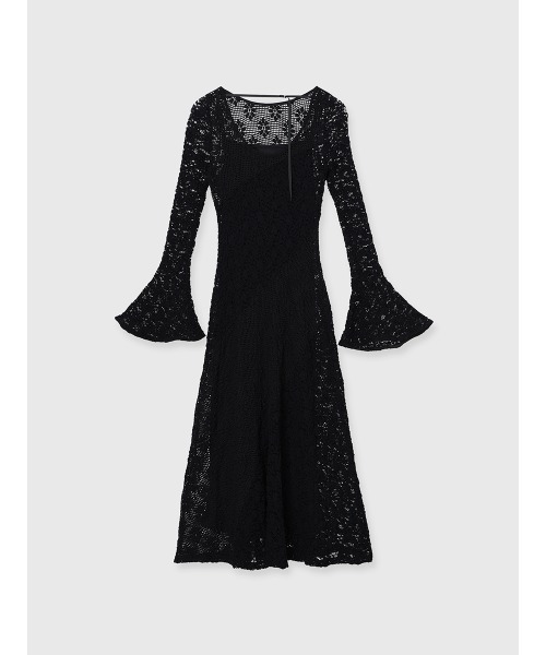 anuans（アニュアンス）の「シュリンクレースパネルワンピース（ワンピース・レディース・ミント/ホワイト/ブラック・MEDIUM/SMALL）」の14枚目の写真