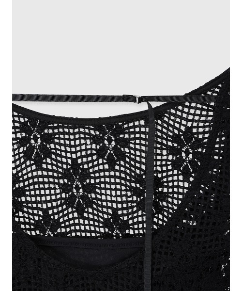 anuans（アニュアンス）の「シュリンクレースパネルワンピース（ワンピース・レディース・ミント/ホワイト/ブラック・MEDIUM/SMALL）」の18枚目の写真