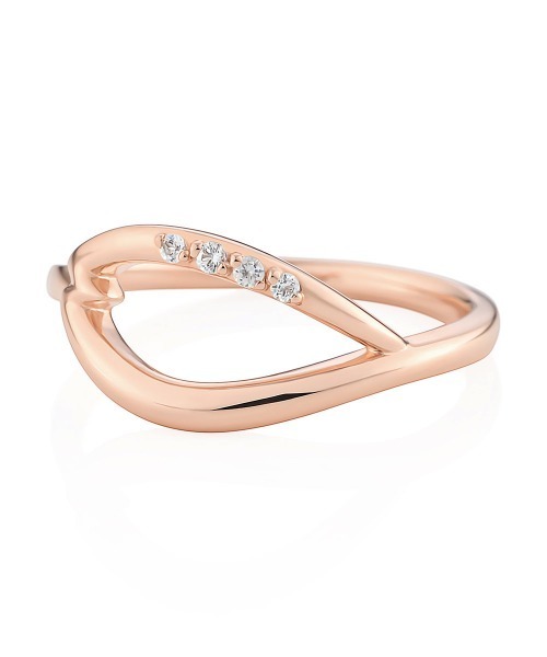 4℃（ヨンドシー）の「【Sakura Collection】シルバー リング（リング・レディース・ピンクゴールド・#10/#12）」の2枚目の写真