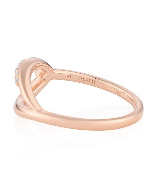 4℃（ヨンドシー）の「【Sakura Collection】シルバー リング（リング・レディース・ピンクゴールド・#10/#12）」の3枚目の写真