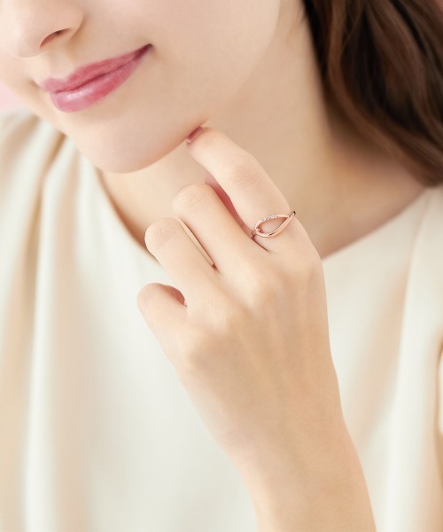 4℃（ヨンドシー）の「【Sakura Collection】シルバー リング（リング・レディース・ピンクゴールド・#10/#12）」の4枚目の写真