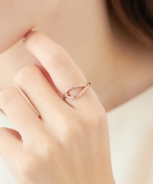 4℃（ヨンドシー）の「【Sakura Collection】シルバー リング（リング・レディース・ピンクゴールド・#10/#12）」の5枚目の写真