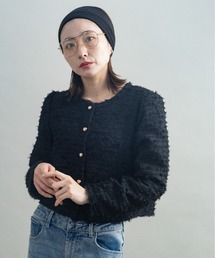 lodie（ロディ）の「ノーカラー ファンシージャケット（ノーカラージャケット）」