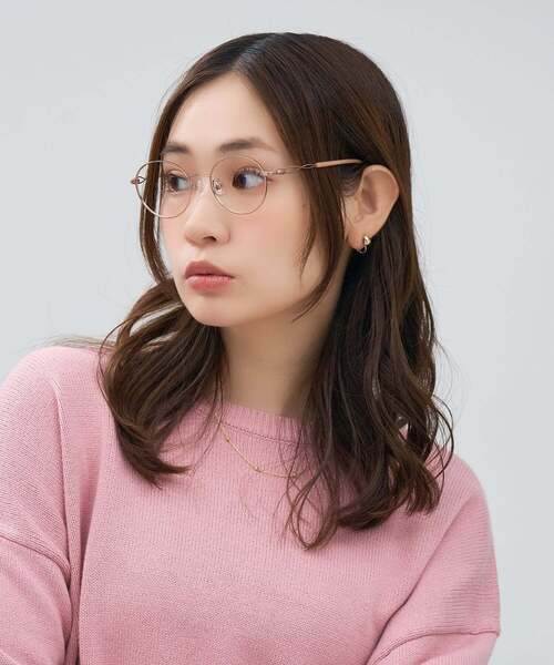 ボストン型 メガネ｜中顔面短縮みえメガネ 軽量 眼鏡 伊達めがね 度