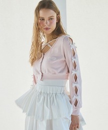 lilLilly | ギンガムショートカーディガン(カーディガン/ボレロ)