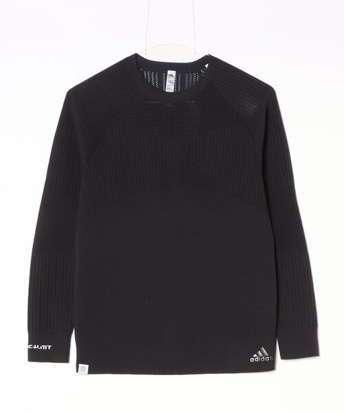 【希少】アディダス ゴルフ テーラーメイド期 ウールニット M 日本製 ブラック ブランド古着】adidas Golf｜アディダスゴルフ（レディース）のニット