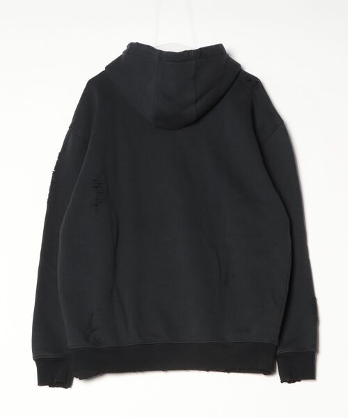 THRIFTY LOOK(スリフティールック)の「THRIFTY LOOK スリフティルック / WORN-OUT"BEASTIE BOYS"HOODIE(パーカー・メンズ・ブラック/ヘザーグレー・X-LARGE)」の4枚目の写真