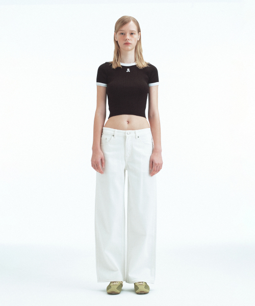 Rest&Recreation（レストアンドレクリエーション）の「RIBBED COLORATION KNIT - BLACK（ニット/セーター・レディース・その他・ONE）」の3枚目の写真