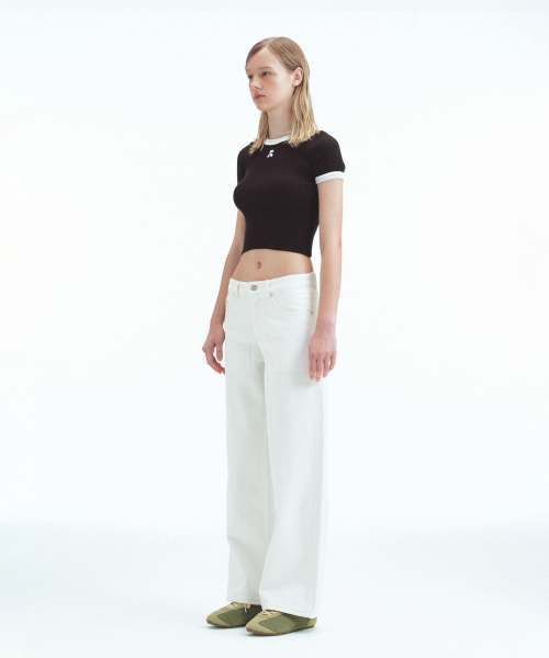 Rest&Recreation（レストアンドレクリエーション）の「RIBBED COLORATION KNIT - BLACK（ニット/セーター・レディース・その他・ONE）」の4枚目の写真