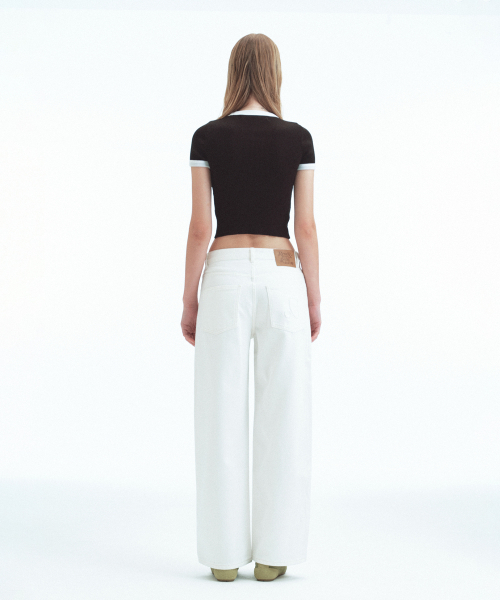 Rest&Recreation（レストアンドレクリエーション）の「RIBBED COLORATION KNIT - BLACK（ニット/セーター・レディース・その他・ONE）」の5枚目の写真