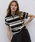 Spick & Span�i�X�s�b�N�A���h�X�p���j�́u�s�ꕔ�X��+WEB����tGlyph Multi Border Knit Poloshirt�i�j�b�g/�Z�[�^�[�j�v�b�u���b�N