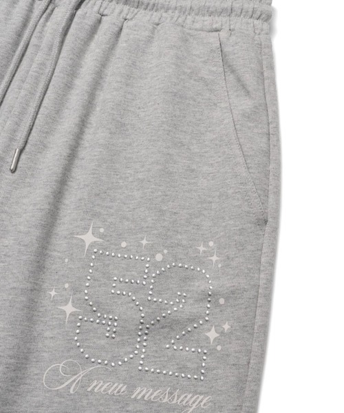 AMESWORLDWIDE(アメスワールドワイド)の「【UNISEX】AMES WORLDWIDE /52HOTFIXパンツ(スウェットパンツ・レディース・グレー/ブルー・SMALL)」の17枚目の写真