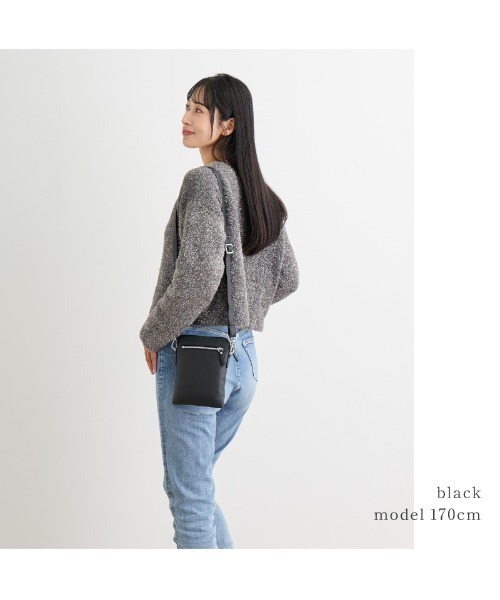 LASIEM（ラシエム）の「スマホショルダー スマホポシェット レディース スマホバッグ サコッシュ メンズ 大容量 斜め掛け ユニセックス（ショルダーバッグ・レディース・ライトグレー/ブラウン/ブラック・FREE）」の6枚目の写真