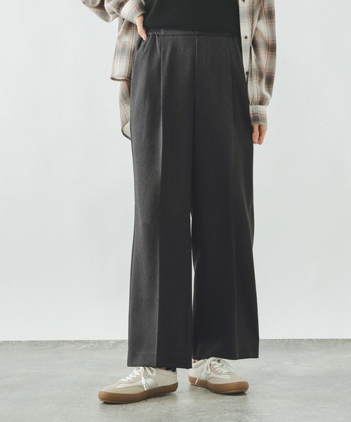 GLOBAL WORK（グローバルワーク）の「イージーケアストレッチ/ワイドパンツ/634307（その他パンツ・レディース・チャコールグレー/ライトベージュ/ブラック/ブラウン・MEDIUM/SMALL/LARGE）」の11枚目の写真