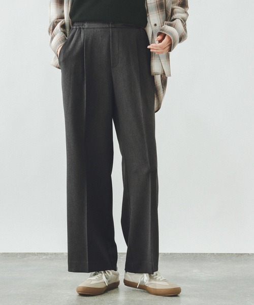 GLOBAL WORK（グローバルワーク）の「イージーケアストレッチ/ワイドパンツ/634307（その他パンツ・レディース・チャコールグレー/ライトベージュ/ブラック/ブラウン・MEDIUM/SMALL/LARGE）」の12枚目の写真