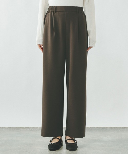 GLOBAL WORK（グローバルワーク）の「イージーケアストレッチ/ワイドパンツ/634307（その他パンツ・レディース・チャコールグレー/ライトベージュ/ブラック/ブラウン・MEDIUM/SMALL/LARGE）」の21枚目の写真