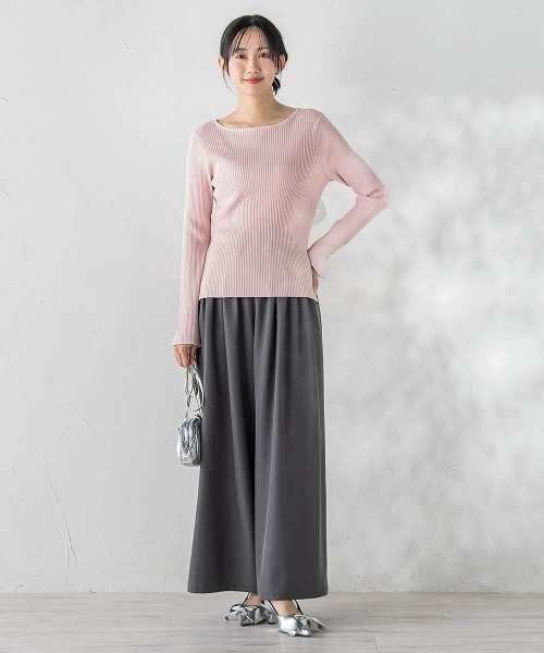 Droite lautreamont(ドロワットロートレアモン)の「ストレッチツイルパンツ≪洗濯機で洗える≫(その他パンツ・レディース・ネイビー/チャコールグレー・M/S)」の19枚目の写真