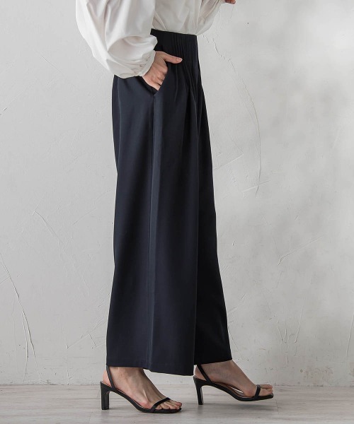 Droite lautreamont(ドロワットロートレアモン)の「ストレッチツイルパンツ≪洗濯機で洗える≫(その他パンツ・レディース・ネイビー/チャコールグレー・M/S)」の22枚目の写真