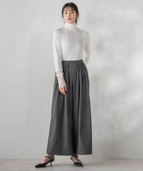 Droite lautreamont(ドロワットロートレアモン)の「ストレッチツイルパンツ≪洗濯機で洗える≫(その他パンツ・レディース・ネイビー/チャコールグレー・M/S)」の7枚目の写真