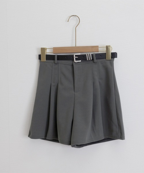 Miniministore（ミニミニストア）の「ベルト付プリーツショートパンツレディースショーパン短パンショートパンツ ショーパン 短パン ハーフパンツ クロップド（その他パンツ・レディース・グレー/ブラック・L/S/M）」の20枚目の写真