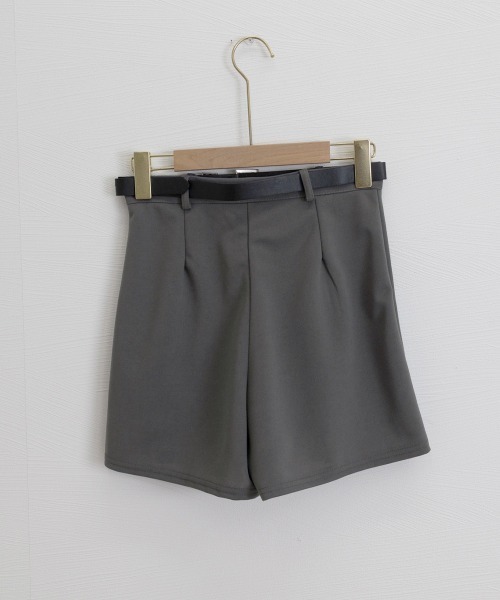 Miniministore（ミニミニストア）の「ベルト付プリーツショートパンツレディースショーパン短パンショートパンツ ショーパン 短パン ハーフパンツ クロップド（その他パンツ・レディース・グレー/ブラック・L/S/M）」の21枚目の写真