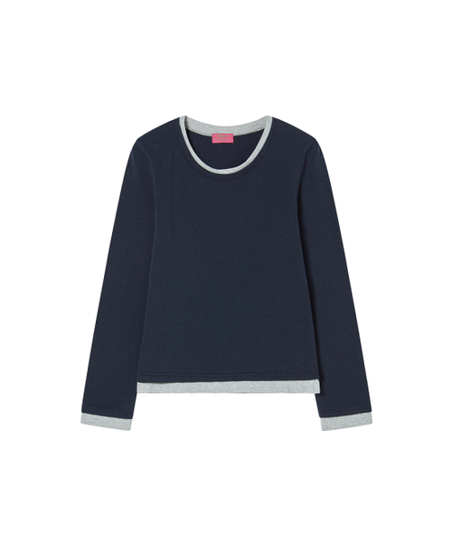 NYXX（エヌワイエックスエックス）の「EMBLEM LAYERED L/S NAVY（Tシャツ/カットソー・レディース・その他・F）」の2枚目の写真