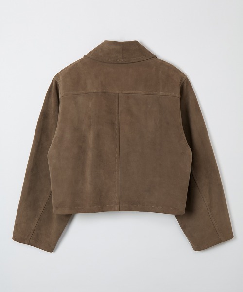 leinwande（ラインヴァンド）の「【leinwande】26SS新作 Suede Leather Jacket（ブルゾン・レディース・ブラウン/グレイッシュベージュ・ONE SIZE）」の6枚目の写真