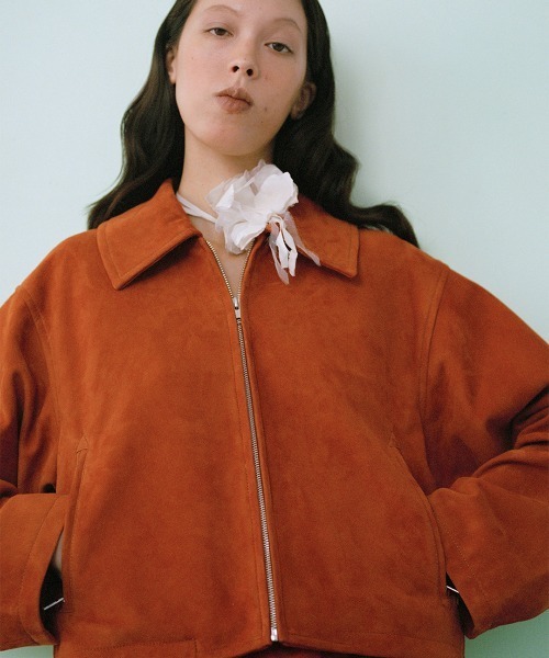leinwande（ラインヴァンド）の「【leinwande】26SS新作 Suede Leather Jacket（ブルゾン・レディース・ブラウン/グレイッシュベージュ・ONE SIZE）」の10枚目の写真