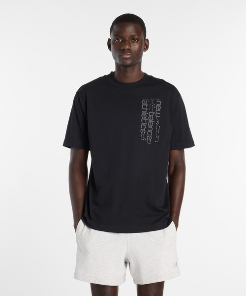 NEW BALANCE(ニューバランス)の「リフレクティブTシャツ(Tシャツ/カットソー・メンズ・ホワイト/ブラック・SMALL/MEDIUM/LARGE/X-LARGE/XX-LARGE)」の1枚目の写真