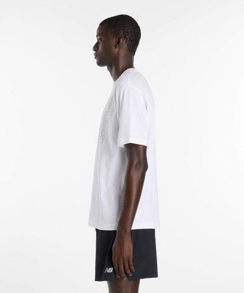 NEW BALANCE(ニューバランス)の「リフレクティブTシャツ(Tシャツ/カットソー・メンズ・ホワイト/ブラック・SMALL/MEDIUM/LARGE/X-LARGE/XX-LARGE)」の3枚目の写真