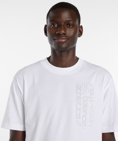 NEW BALANCE(ニューバランス)の「リフレクティブTシャツ(Tシャツ/カットソー・メンズ・ホワイト/ブラック・SMALL/MEDIUM/LARGE/X-LARGE/XX-LARGE)」の5枚目の写真
