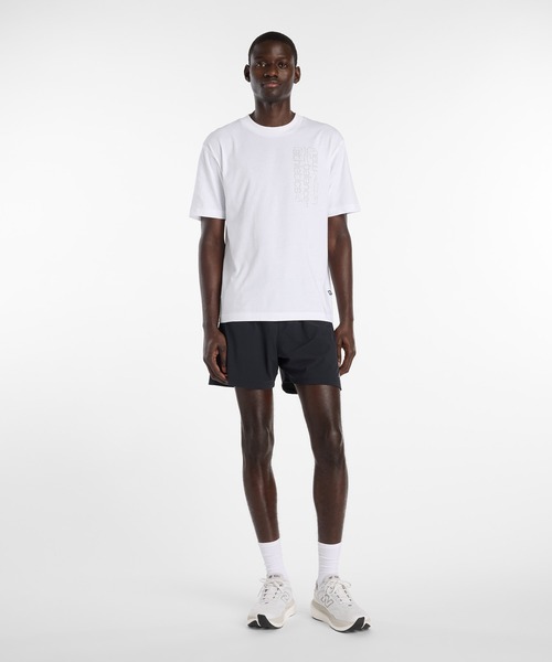 NEW BALANCE(ニューバランス)の「リフレクティブTシャツ(Tシャツ/カットソー・メンズ・ホワイト/ブラック・SMALL/MEDIUM/LARGE/X-LARGE/XX-LARGE)」の7枚目の写真