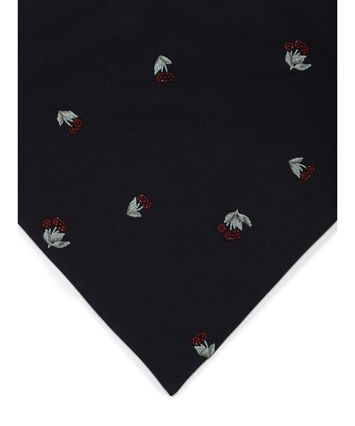 LILY BROWN（リリーブラウン）の「【LILY BROWN×KEITA MARUYAMA】エンブロイダリートライアングルスカーフ（バンダナ/スカーフ・レディース・ネイビー/グレー・F）」の7枚目の写真