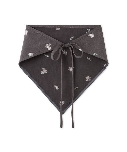 LILY BROWN（リリーブラウン）の「【LILY BROWN×KEITA MARUYAMA】エンブロイダリートライアングルスカーフ（バンダナ/スカーフ・レディース・ネイビー/グレー・F）」の12枚目の写真