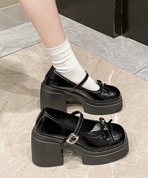 Miniministore(ミニミニストア)の「メアリージェーンパンプス 厚底ローファー(ローファー・レディース・アイボリー/ブラック/ブラウン/シルバー・24.0cm/23.0cm/24.5cm/23.5cm/22.5cm)」の14枚目の写真