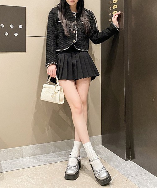 Miniministore(ミニミニストア)の「メアリージェーンパンプス 厚底ローファー(ローファー・レディース・アイボリー/ブラック/ブラウン/シルバー・24.0cm/23.0cm/24.5cm/23.5cm/22.5cm)」の6枚目の写真