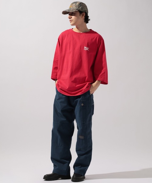 niko and...(ニコアンド)の「【NATOKii(ネイトゥーキー)】ダメージナンバーTシャツ(Tシャツ/カットソー・メンズ・レッド/ネイビー・MEDIUM/LARGE)」の11枚目の写真