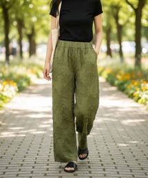 PATRIOT TAXI SELECT（パトリオットタクシーセレクト）の「【BLUE POOL ROAD】花柄モチーフカットジャガードパンツ（その他パンツ）」