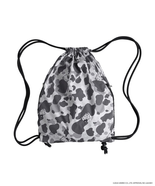 WISH FOR EVER（ウィッシュフォーエバー）の「【 3color 】A LOT OF“HELLO KITTY”KNAPSACK（バックパック/リュック・メンズ・ブラック/グレー/ピンク・FREE）」の2枚目の写真