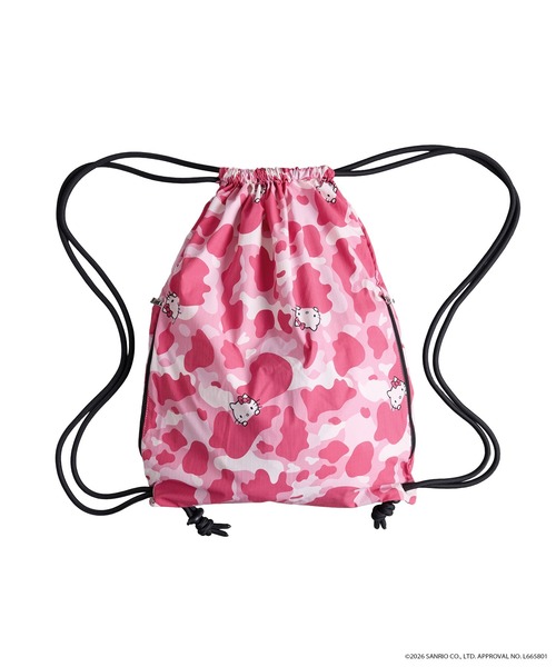 WISH FOR EVER（ウィッシュフォーエバー）の「【 3color 】A LOT OF“HELLO KITTY”KNAPSACK（バックパック/リュック・メンズ・ブラック/グレー/ピンク・FREE）」の3枚目の写真