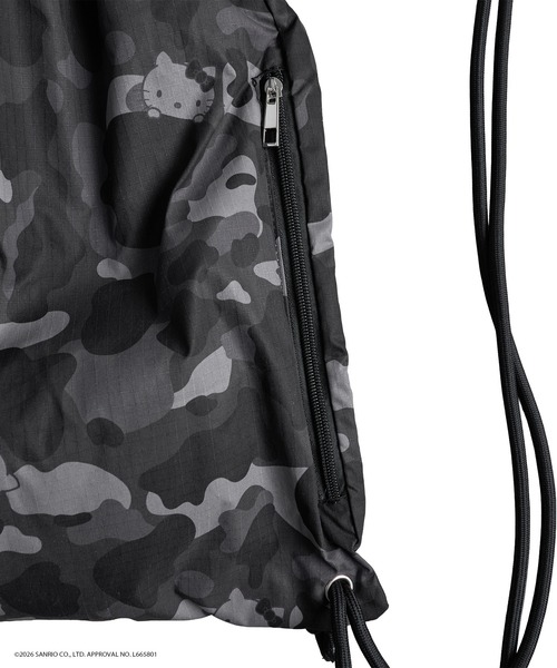 WISH FOR EVER（ウィッシュフォーエバー）の「【 3color 】A LOT OF“HELLO KITTY”KNAPSACK（バックパック/リュック・メンズ・ブラック/グレー/ピンク・FREE）」の8枚目の写真