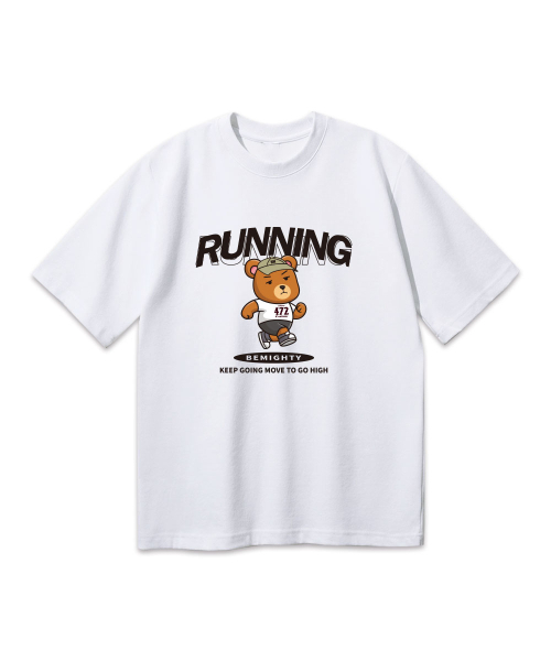 BEMIGHTY（ビーマイティー）の「ランニングベア オーバーサイズ 半袖Tシャツ [ネイビー]（Tシャツ/カットソー・メンズ・その他・X-LARGE/XX-LARGE/LARGE）」の2枚目の写真