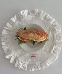Made in I（メイドインアイ）の「French frill cafe table mat（ランチョンマット/テーブルウェア）」