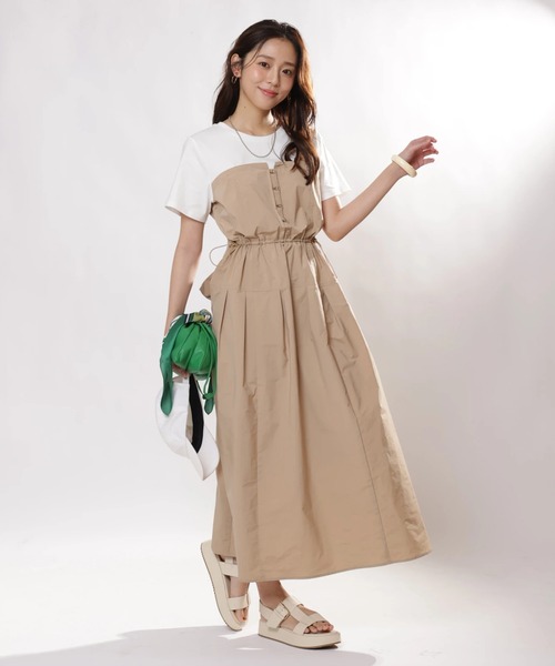 ジャスグリッティー　ロングワンピース 新品 2023 今季 美香 着用 ジャスグリッティー 長袖 レディニット
