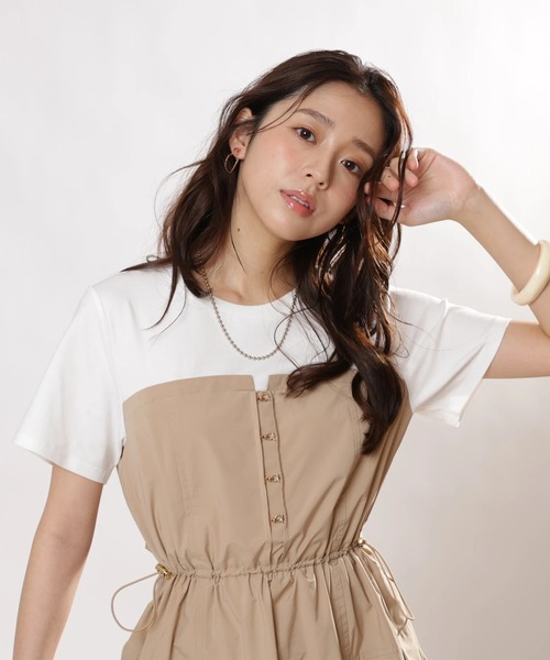 【数回のみ】ジャスグリッティ　ワンピース 中古・古着通販】JUSGLITTY (ジャスグリッティー) スリットスリーブ